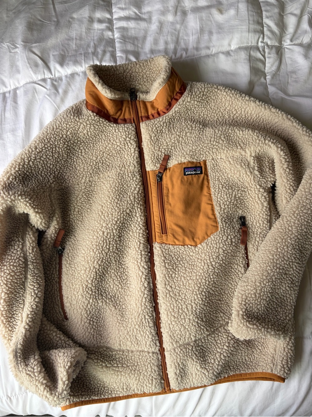 Patagonia Classic Retro-X Fleece Jacket Cream & Brown NWT